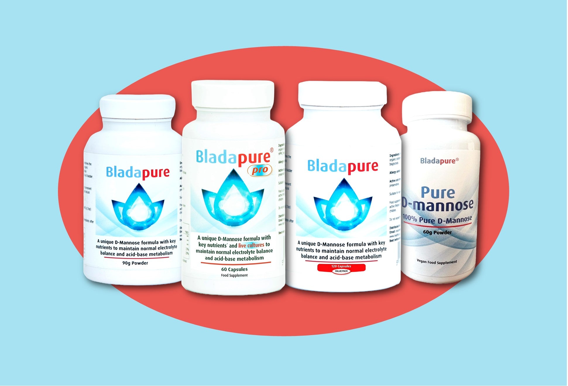 Hero image of Bladapure products